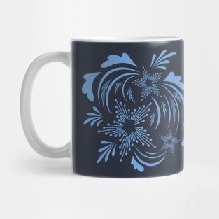 Folk flowers floral art print Flowers abstract art Mug